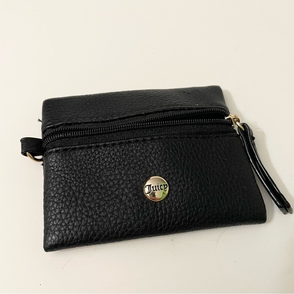 Juicy Couture Black Small Coin Purse Wallet Bag - Picture 10 of 13
